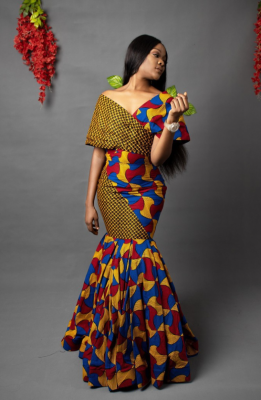 Made in Rwanda print long dress