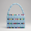 The Candy Confetti Mini African Handmade Bag blue